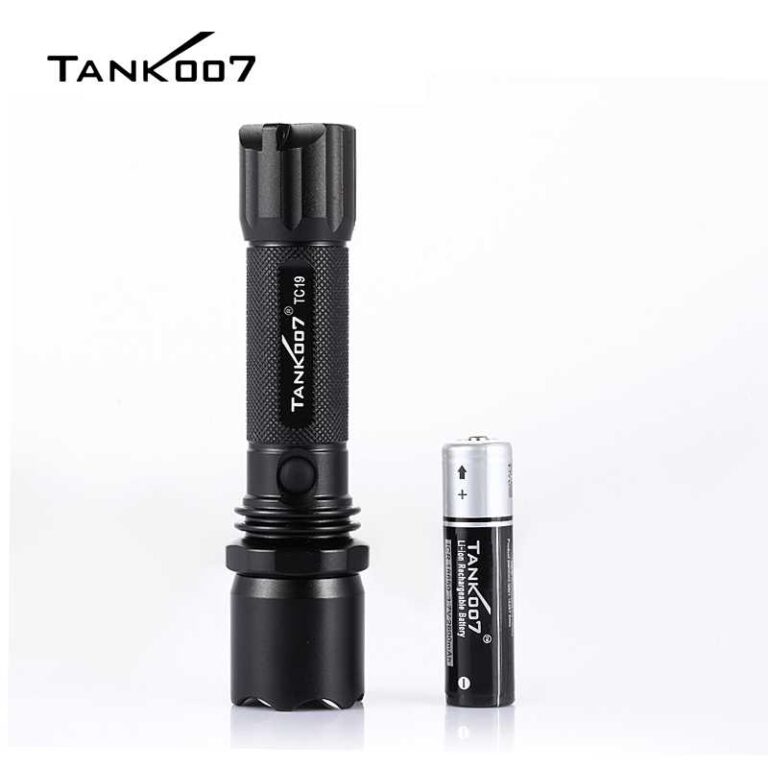 TC19 Police LED Rechargeable Flashlight 300 Lumens Black Light - Image 3