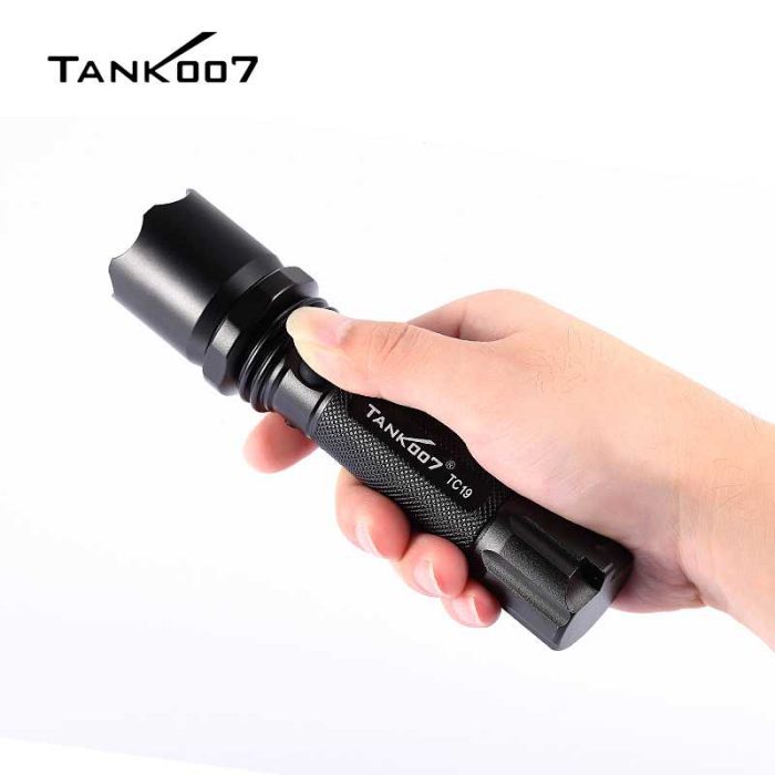 TC19 Police LED Rechargeable Flashlight 300 Lumens Black Light - Image 5