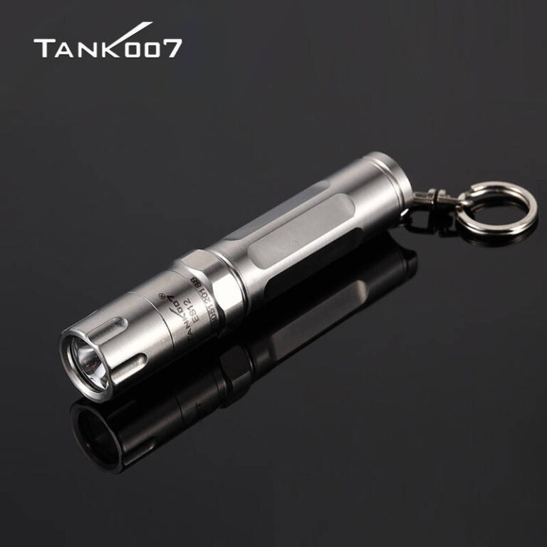 Stainless Steel 120 lumen aluminum mini flashlight keychain-ES12-Discontinued - Image 2