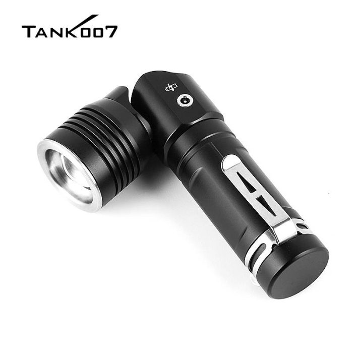 KC70 90° rotating zoom flashlight magnetic working torch USB rechargeable flashlight-Discontinued - Image 4