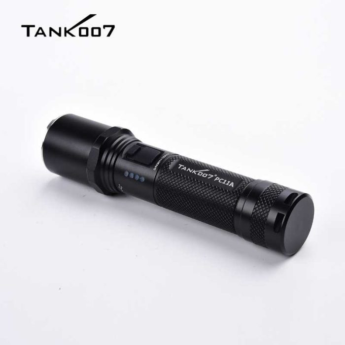 PC11A Police USB rechargeable led flashlight with head dual switches---Standard type - Image 3
