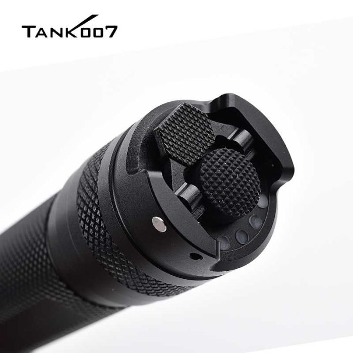 PC11B USB Rechargeable LED Police Flashlight with Tail Dual Switches-Tactical type - Image 4