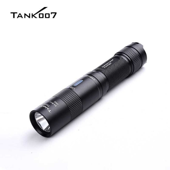 Tank007 TX105C Portable explosion-proof helmet mounted USB rechargeable LED torch flashlight - Image 2