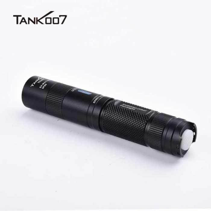 Tank007 TX105C Portable explosion-proof helmet mounted USB rechargeable LED torch flashlight - Image 3