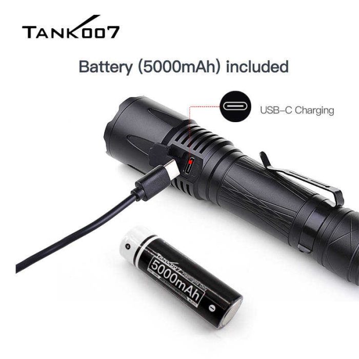 KC16 Typical High Power Rechargeable Police Flashlight Long-range - Image 3