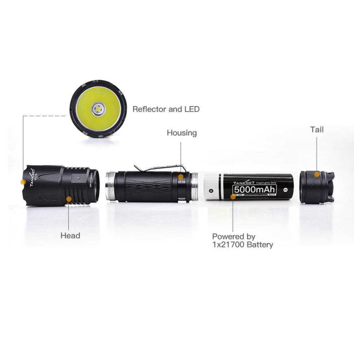 KC16 Typical High Power Rechargeable Police Flashlight Long-range - Image 5