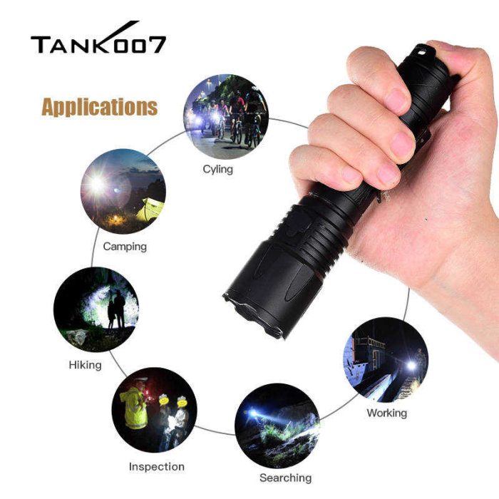 KC16 Typical High Power Rechargeable Police Flashlight Long-range - Image 6