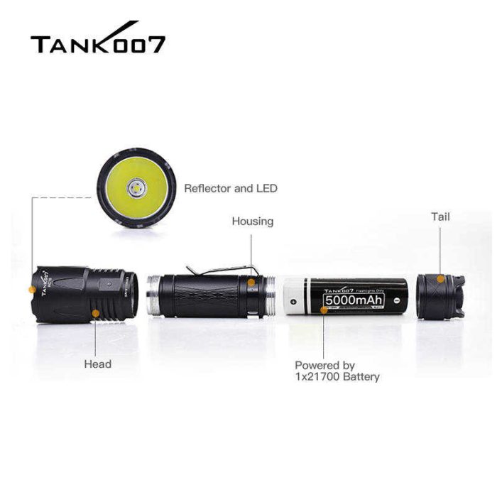 KC16 Typical High Power Rechargeable Police Flashlight Long-range - Image 7