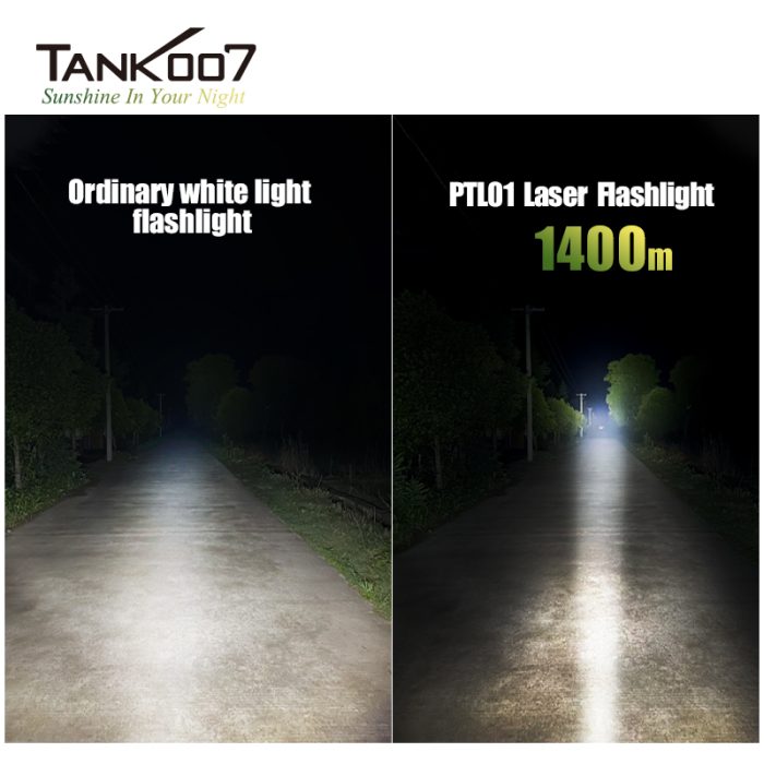 Tank007 PTL01 Rechargeable Laser Flashlight LED Torch White Laser Flashlight - Image 3