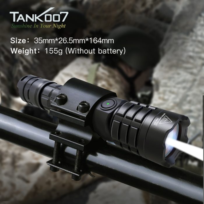 Tank007 PTL01 Rechargeable Laser Flashlight LED Torch White Laser Flashlight - Image 5