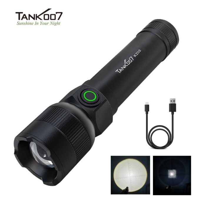 Powerful Rechargeable LED Flashlights KZ02 Waterproof Hunting Flashlight - Image 3