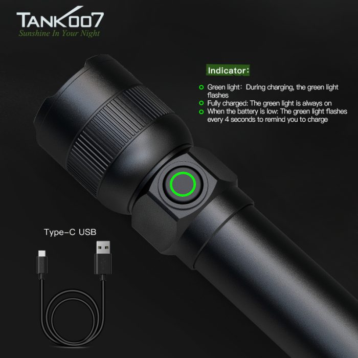 Powerful Rechargeable LED Flashlights KZ02 Waterproof Hunting Flashlight - Image 6