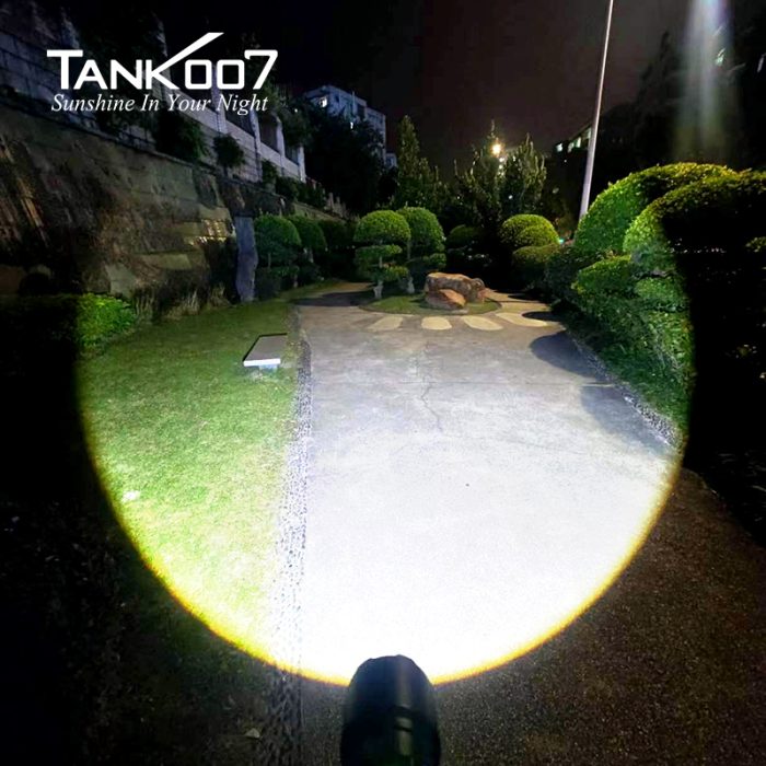 TANK007 KZ03 LED Adjustable Flashlight 1250LM 800M Outdoor Lighting High Power Flashlights 4 Modes Type-C Charging Torch - Image 5