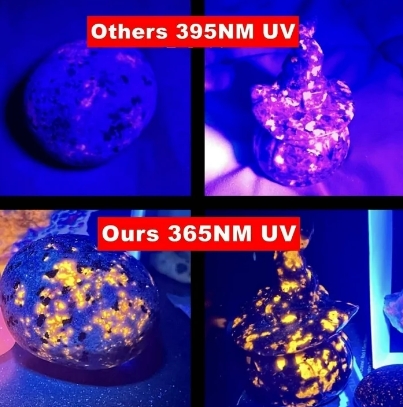 365nm vs. 395nm UV Flashlights in Resin Art