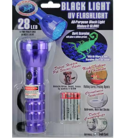 UV Flashlights at Home Depot