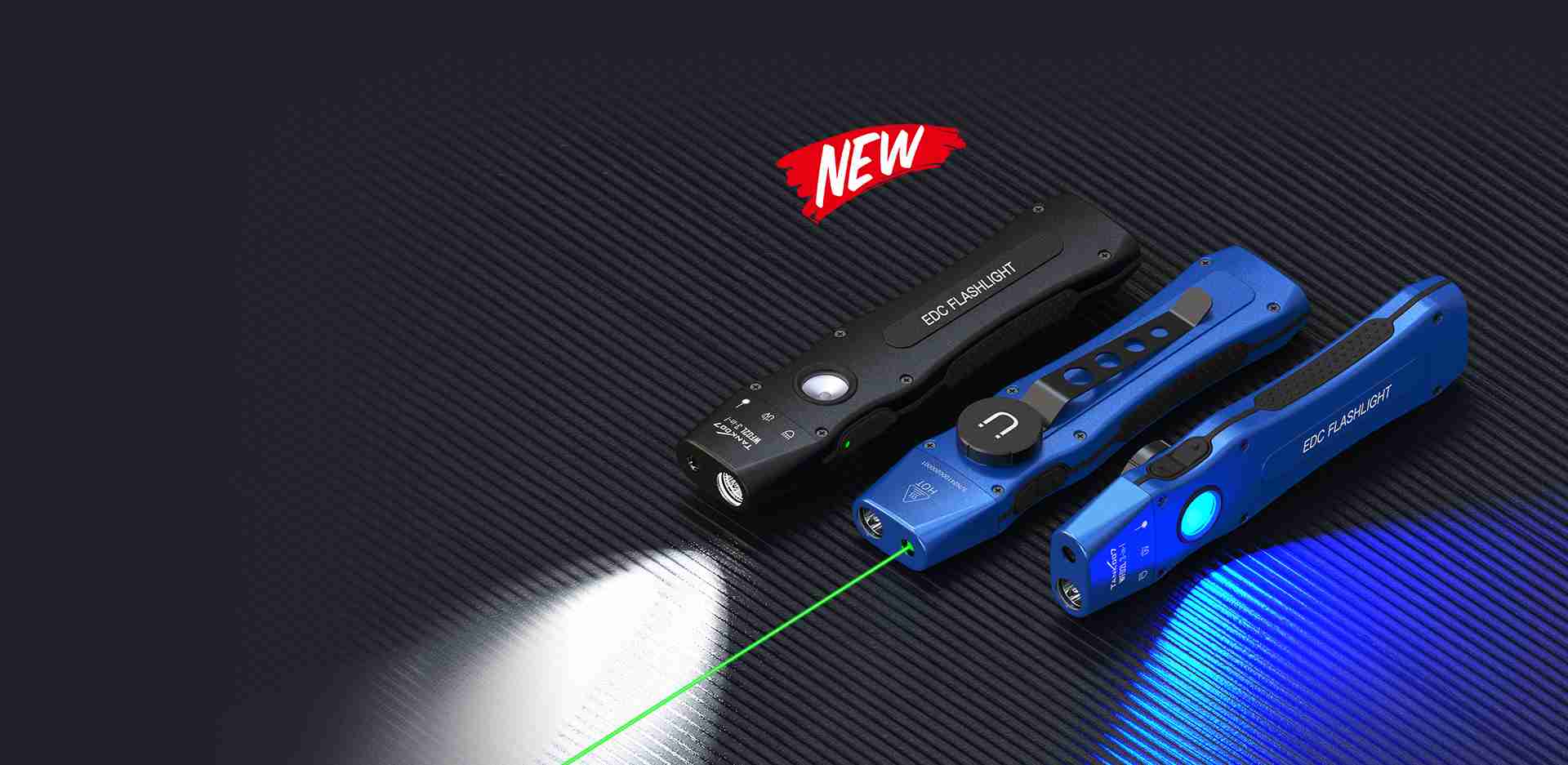 WF02L three light sources, strong light, ultraviolet light, laser flashlight