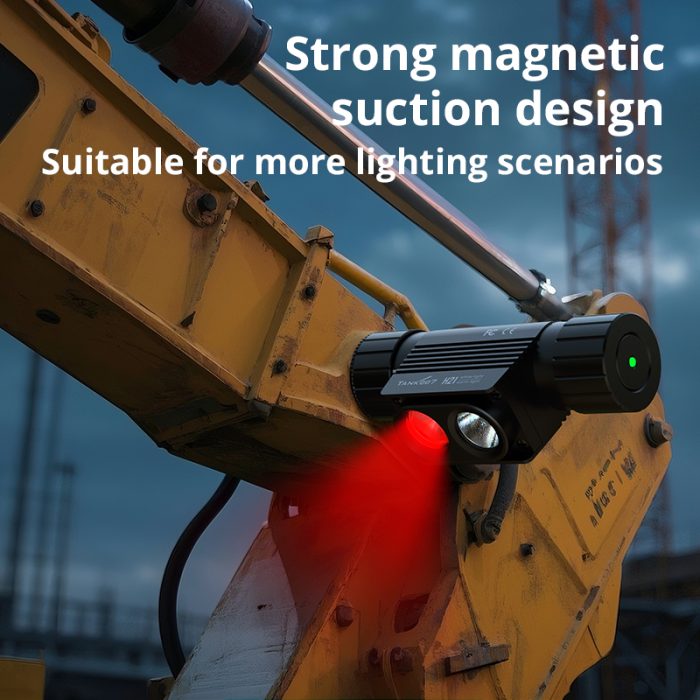 H21 double lamp headlight strong uniform red light magnetic rechargeable lamp - Image 6