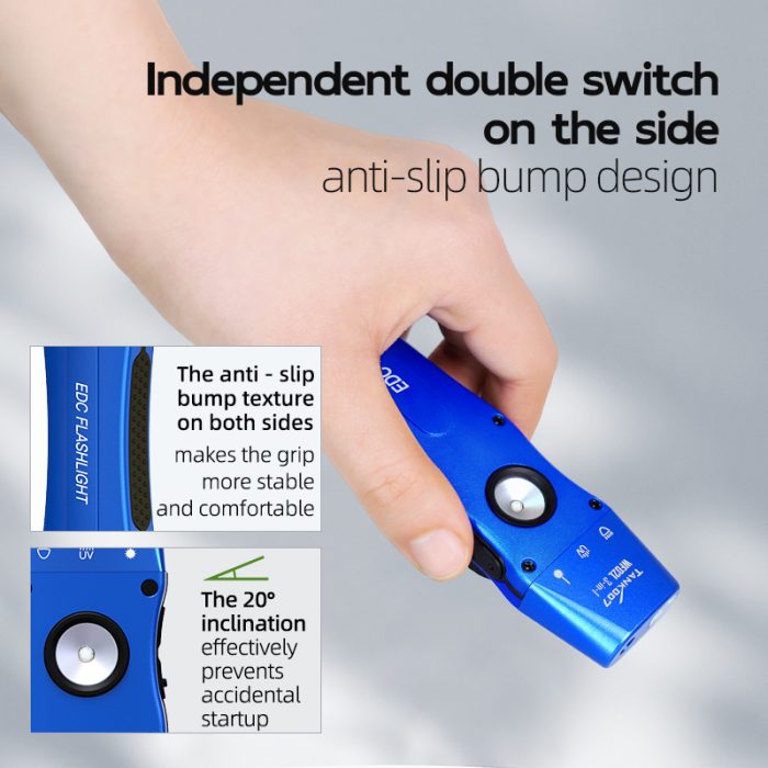 WF02L New 3-in-1 Magnetic EDC Flashlight UV Green Laser Multi-function Ultra-thin Strong Light Flashlight - Image 10