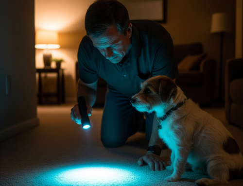 How to Use a Blacklight Flashlight to Detect Hidden Pet Stains